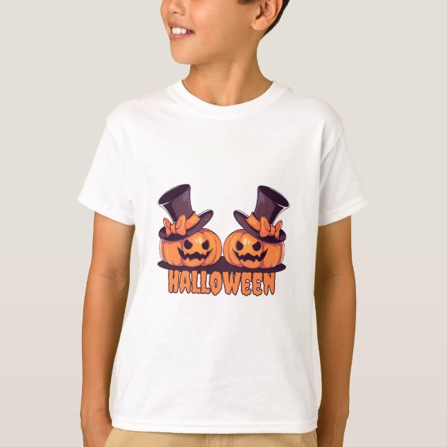 Camisa de Halloween para crianças (Frente)