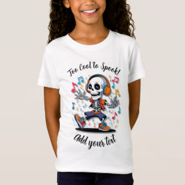 Camisa de Halloween para Meninas - Estilo Esquelet