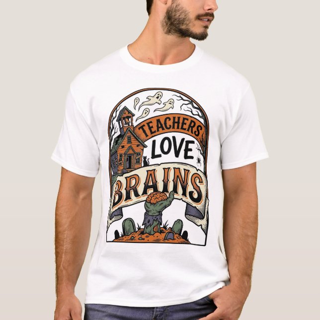 Camisa de Halloween para Professores Professores A (Frente)