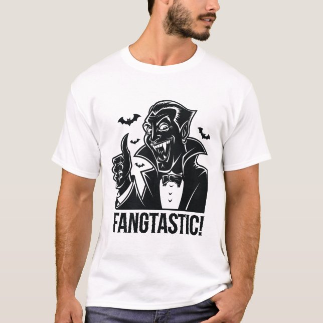 Camisa de Halloween Uma Fangtasia de Vampiro (Frente)