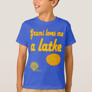 Camisa de Hanukkah para crianças - "Vovô me ama mu