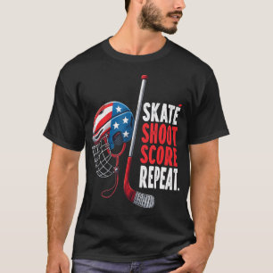 Camisa de Hockey no Gelo EUA Jovens Meninos Hockey