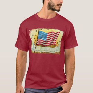 Camisa de homem com bandeira estrelada