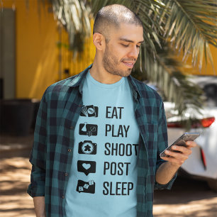 Camisa de Homens de Arte Negra do Jogador de Mídi