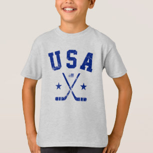 Camisa de Hóquei em Gelo dos EUA
