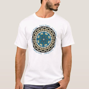 Camisa de Hugger T do cacto com mandala do Saguaro