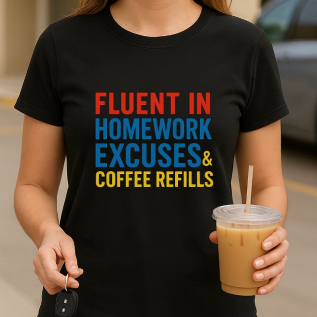 Camisa de Humor Pai da Escola; Explicações Diversa (Criador carregado)