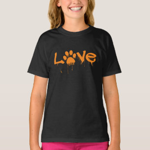 Camisa de Impressão de Pata