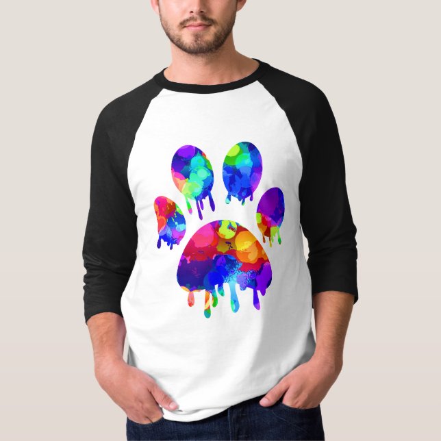 Camisa de Impressão de Pata (Frente)