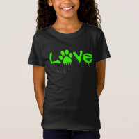 Camisa de Impressão de Pata