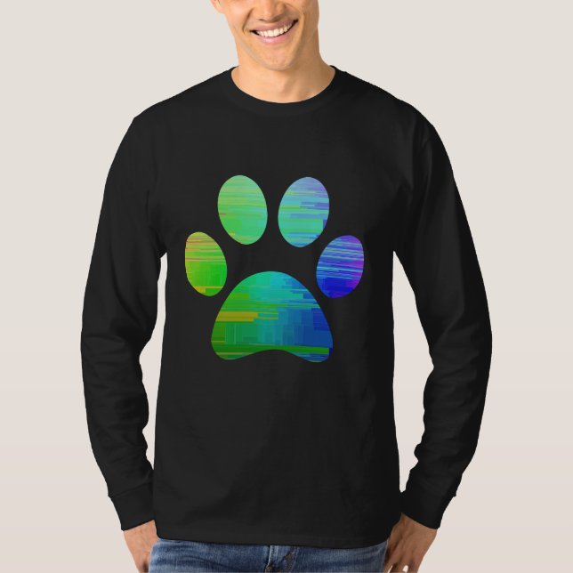 Camisa de Impressão de Pata (Frente)
