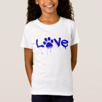 Camisa de Impressão de Pata