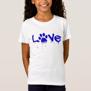 Camisa de Impressão de Pata