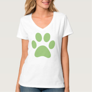Camisa de Impressão de Pata