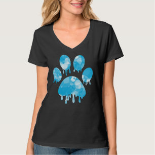 Camisa de Impressão de Pata