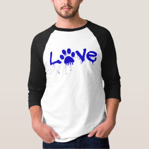 Camisa de Impressão de Pata