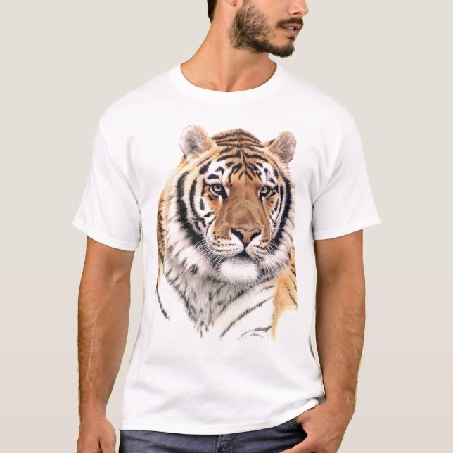 CAMISA DE IMPRESSÃO DE TIGER SIBERIANO (Frente)