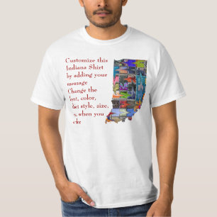 Camisa de Indiana - costume com eleição ou o out