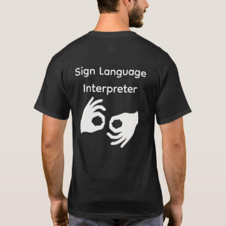 Camisa de Intérprete de Língua de Sinais