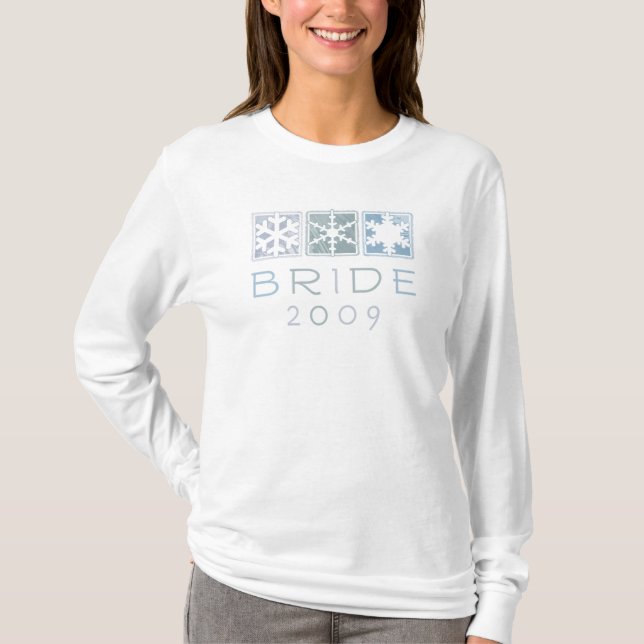 Camisa De Inverno De 2009 Meninas T-Shirt De Longa (Frente)