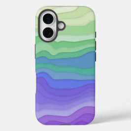 Camisa de iPhone Ondas Camadas | Matcha Lavanda