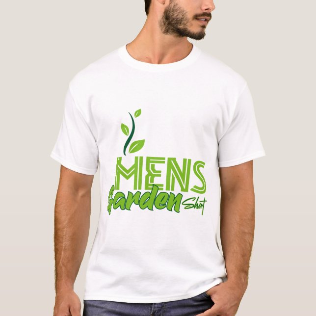 Camisa de jardim masculina para pai de planta (Frente)