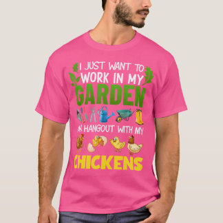 Camisa De Jardinagem Engraçada De Galinha Para Hom