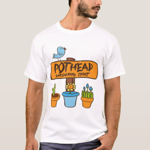 Camisa de Jardinagem para Fumantes de Maconha Arte