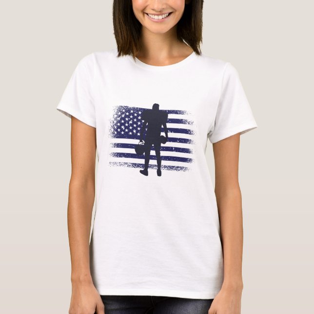 Camisa de Jersey de Fã de Futebol Americano Bandei (Frente)