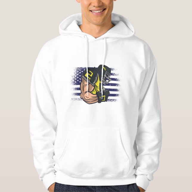 Camisa de Jersey de Fã de Futebol Americano Bandei (Frente)