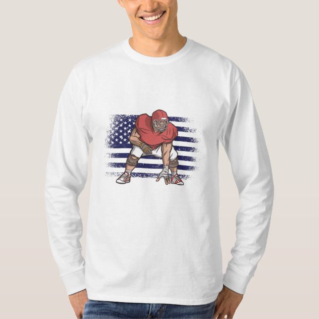 Camisa de Jersey de Fã de Futebol Americano Bandei (Frente)