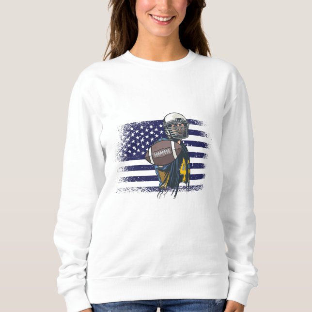 Camisa de Jersey de Fã de Futebol Americano Bandei (Frente)