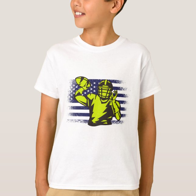 Camisa de Jersey de Fã de Futebol Americano Bandei (Frente)