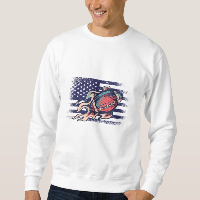 Camisa de Jersey de Fã de Futebol Americano Bandei (Frente)