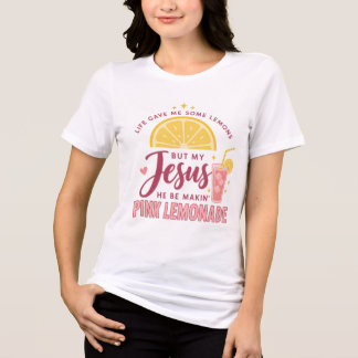 Camisa de Jesus Limonada Feminina Cristã Engraçad