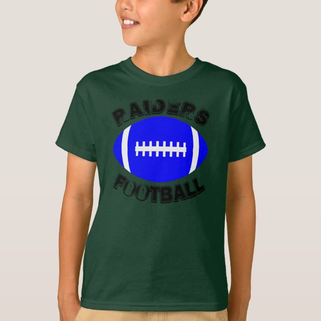 Camisa de Jogador de Futebol Azul para Meninos com (Frente)