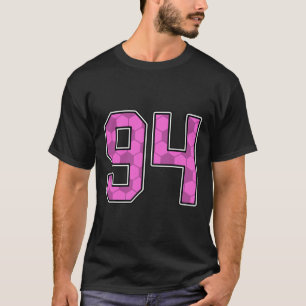 Camisa de jogador de futebol cor-de-rosa padrão nú