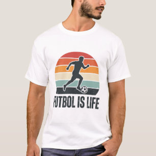 Camisa de jogador de futebol Vintage Futbol é vida