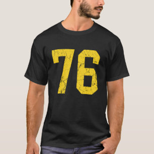 Camisa de jogador Uni dourado brilhante envelhecid