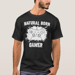 Camisa de Jogo 'Natural Born Gamer - Estilo Salpic
