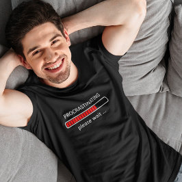 Camisa de Jogo - Procrastinando Por Favor Aguarde
