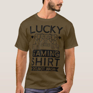 Camisa De Jogos Sortudos Não Lave O Jogador De Víd
