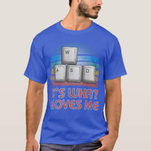 Camisa De Jogos Vintage Para Meninos PC Gamer WASD