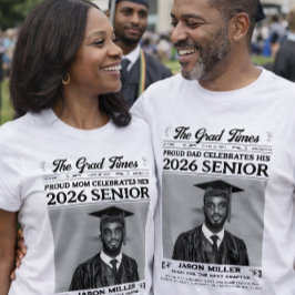 Camisa de Jornal de Formatura, Mãe Orgulhosa Gradu