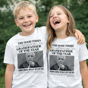 Camisa de Jornal Personalizada, Avô do Ano