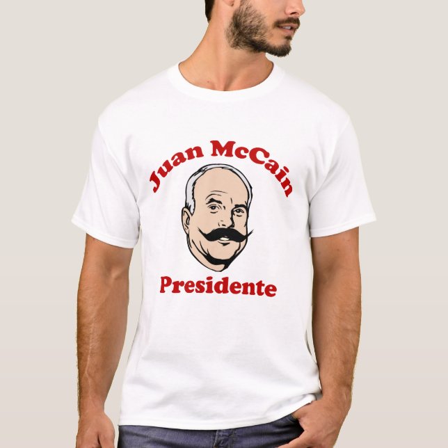 Camisa de Juan McCain Para Presidente (Frente)