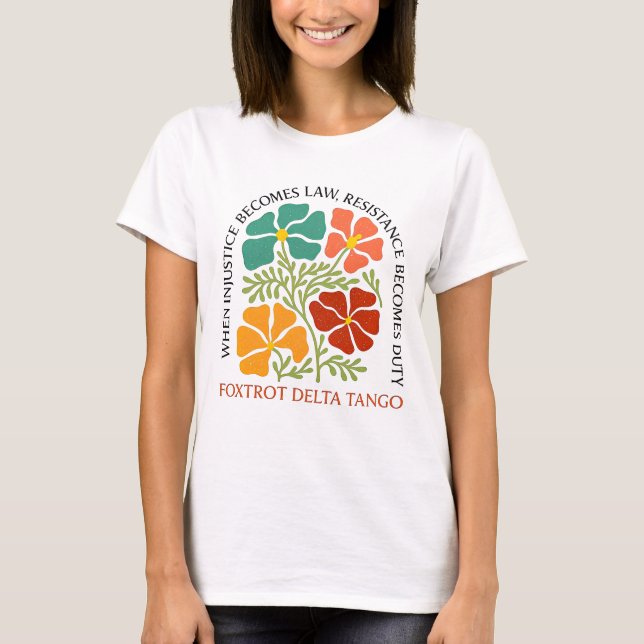 Camisa de Justiça e Resistência (Frente)