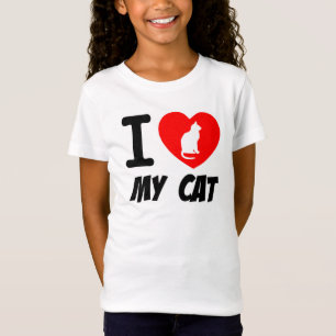 Camisa de juventude/Amo meu gato