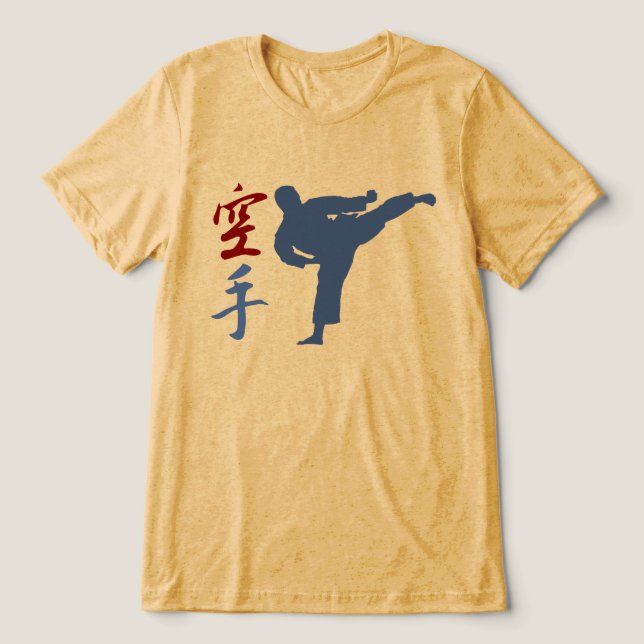 Camisa De Karate Tri-Blend (Design frontal)