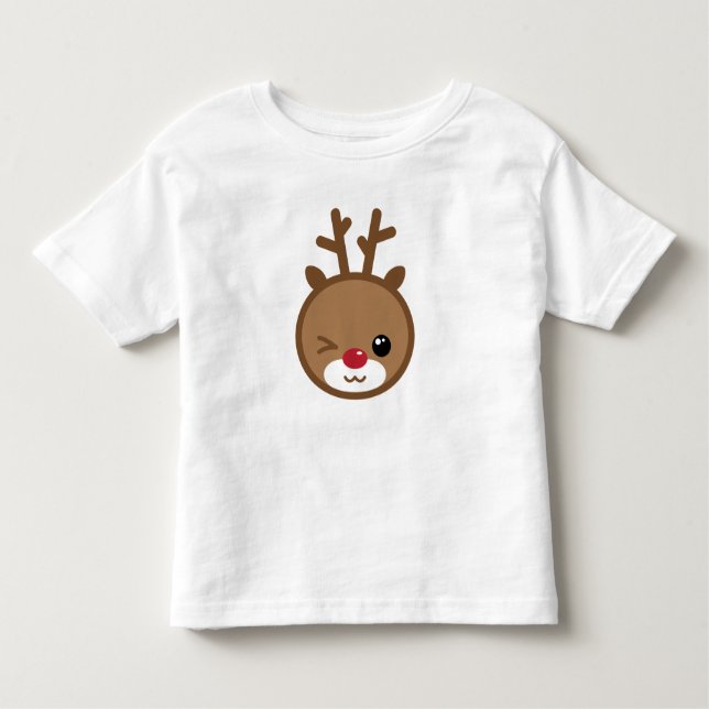 Camisa de Kawaii Reindeer Kid (Frente)